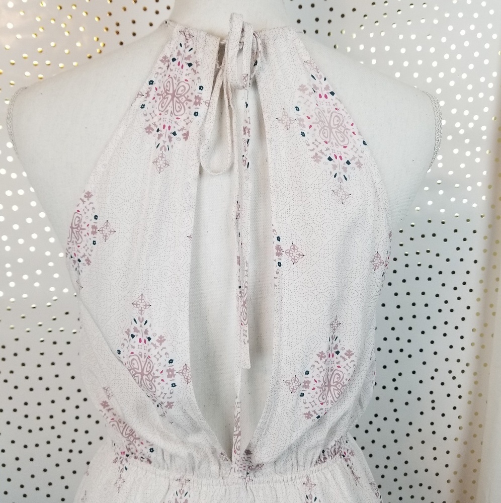 Tobi Medallion Print White Skater Dress | Size XS - Picture 6 of 8